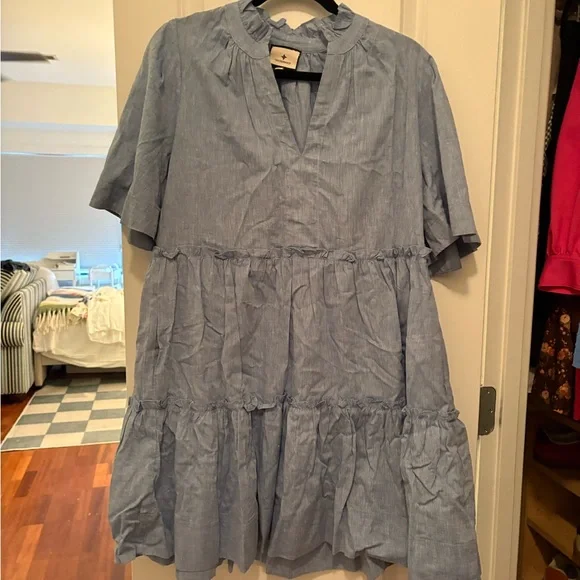 Tuckernuck Sky Blue Mini Dress - Picture 4 of 6